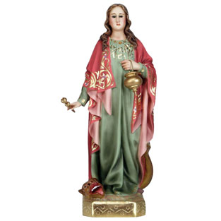 Imagen de Santa Marta en pasta de madera con ...