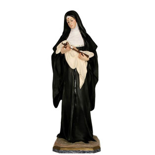 Imagen de Santa Rita de Casia en pasta de mad...