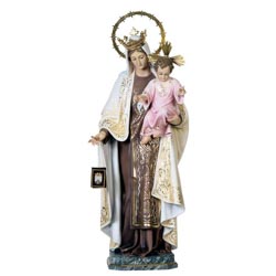 Virgen del Carmen - Imagen en pasta de madera...