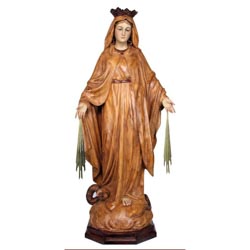 Virgen Milagrosa - Imagen en pasta de madera ...