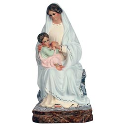 Virgen de las Nieves - Imagen en pasta de mad...