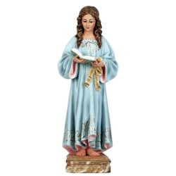 Virgen Nia - Imagen en pasta de madera