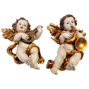Set 2 ngeles para colgar en resina. Precio p...