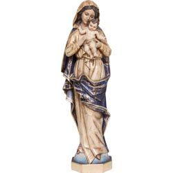 16-228- Virgen con el Nio - Talla en madera ...