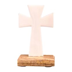 Cruz blanca h 10 cm