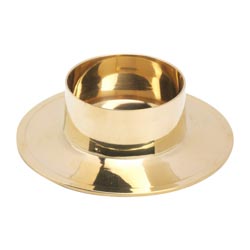 Candelero bajo en latn dorado Dimetro inter...