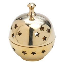 Quemador de incienso con calados de estrellas