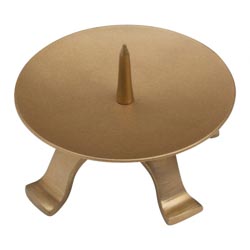 Candelero de 4 pies en hierro dorado Dimetro...