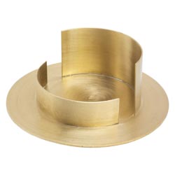 Candelero de retencin en latn mate Dimetro...