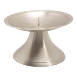 Candelero en metal mate Dimetro 9 cm Base c...