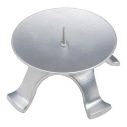Candelero de 4 pies en metal mate Dimetro 9,...