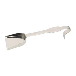 Cucharilla litrgica de latn plateado con ga...