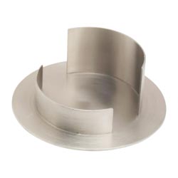 Candelero de retencin en metal mate Dimetro...