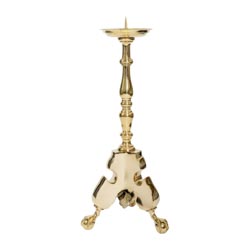 Candelero alto en latn dorado Altura 60 cm D...