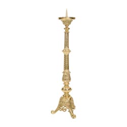 Candelero de pie en latn dorado Altura 85 cm...