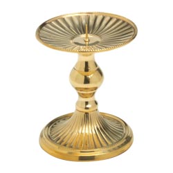 Candelero en latn dorado Altura 8 cm Base de...