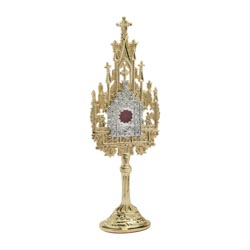 Mini relicario neogtico con templete calado