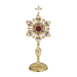 Relicario de mesa con rosetn calado