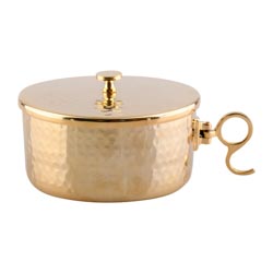 Copn apilable en latn chapado en oro con ac...