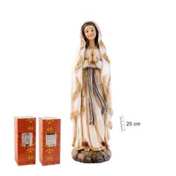 Imagen de la Virgen de Lourdes de 20 cm