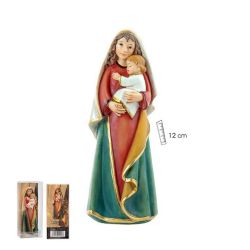 Imagen de la Virgen Mara con el Nio Jess dor...