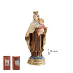 Imagen de la Virgen del Carmen de 12 cm de al...