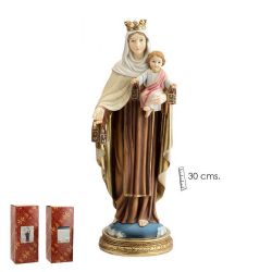 Imagen de la Virgen del Carmen de 30 cm de al...
