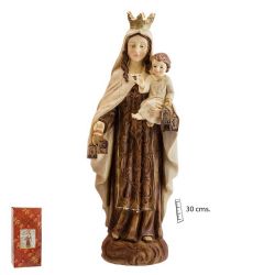 Imagen de la Virgen del Carmen de 30 cm de al...