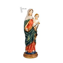 Imagen de la Virgen del Rosario de 31 cm de altura