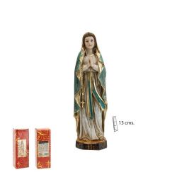 figura de la Virgen de Lourdes de 13 cm