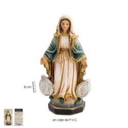Imagen de la Virgen Milagrosa mide 8 cm de al...