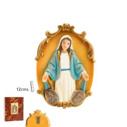 Placa decorativa de la Virgen milagrosa de 12...