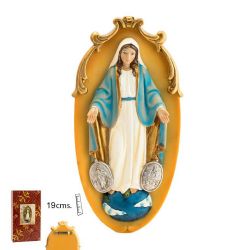 Placa decorativa de la Virgen milagrosa de 19...