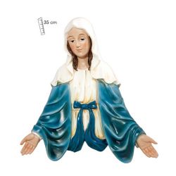 Elegante busto de la Virgen Milagrosa de 35 c...