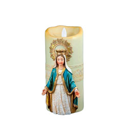 Virgen milagrosa vela luz
