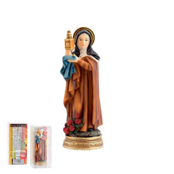 Imagen de Santa Clara de Ass en resina de po...