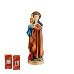 Imagen de Santa Clara de Ass en resina de po...
