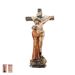 Imagen de Cristo Crucificado con San Francisco ...