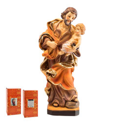 Imagen de San Jos con el Nio Jess en resin...