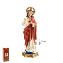Sagrado Corazn - Imagen en resina de polist...