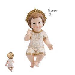 Nio jesus vestido corona 25 cm
