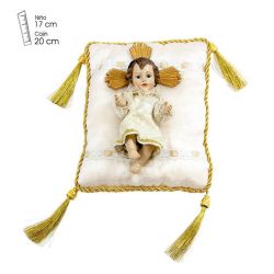Nio jesus vestido crema cojn 17 cm