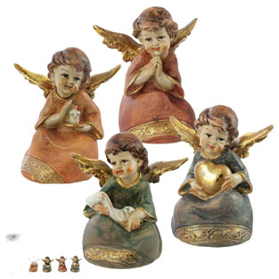 Angel sentado liso 9 cm 4 surtidos. Precio po...