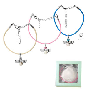 Pulsera ngel con Perla (3 colores surtidos)