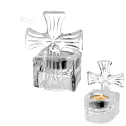 Velero cristal con cruz