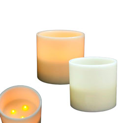 Veln 3 velas led 15x15 cm