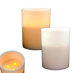 Veln 3 velas led 15x25 cm