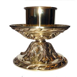 Candelero de mesa fundido