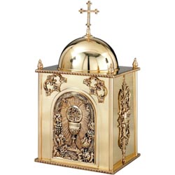 Sagrario con cliz y columnas lisas coronado ...