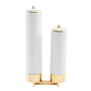 Candelero doble para velas Diam. 6 cm, escala...